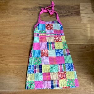 Lilly Pulitzer girls halter dress size 8, Beach Chair Patch print